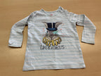 Toy Langarmshirt 86/92 Hellblau und Weiß gestreift