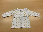 Smile Pulli 68 Weiß mit goldenen Sternen