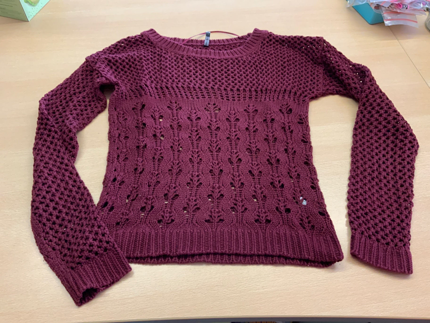 Pullover M Burgund