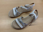 Sandalen 37 Weiß und Silber