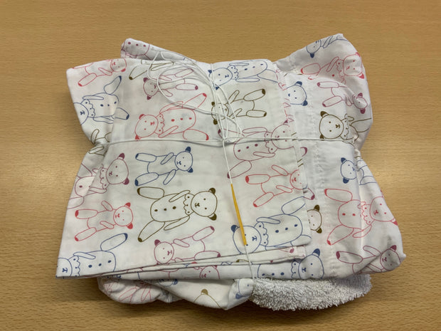  Baby-Bettwäsche + Wickeltischbezug Weiß