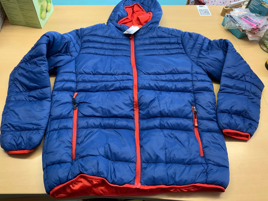 Winterjacke L Blau und Rot