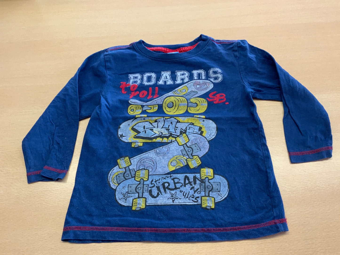 Langarmshirt 104 Blau