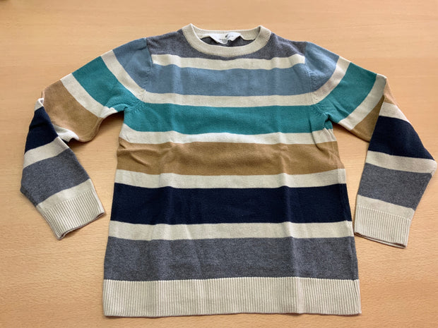 H&M Pullover 122/128 Mehrfarbig (Beige, Blau, Grau, Dunkelblau, Türkis)