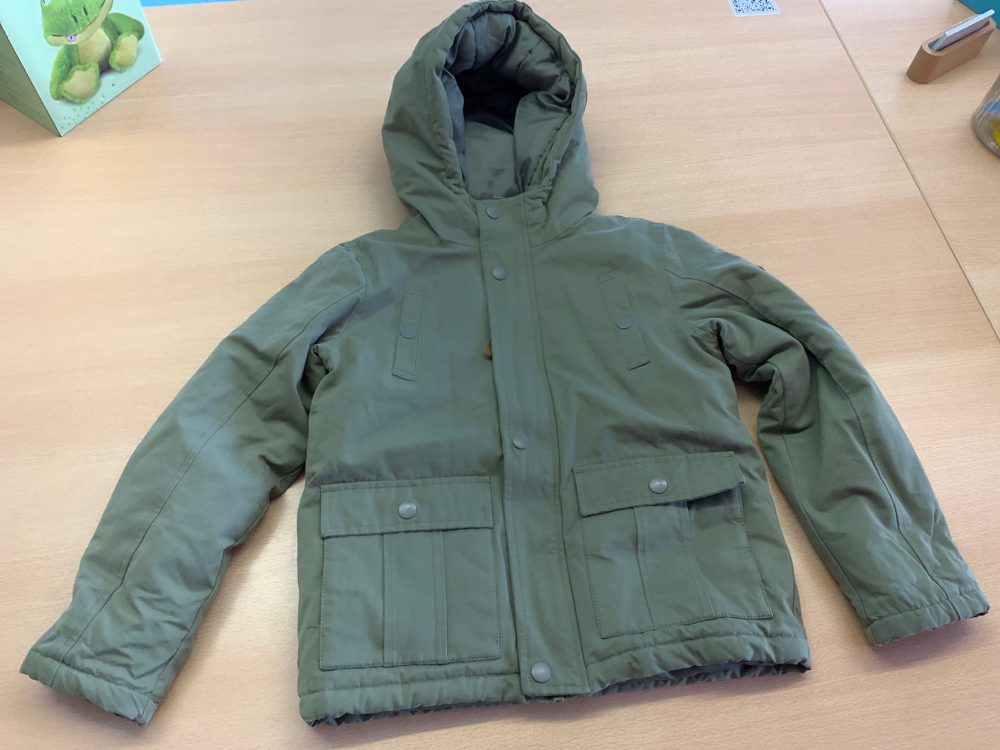  Winterjacke 122/128 Olivgrün
