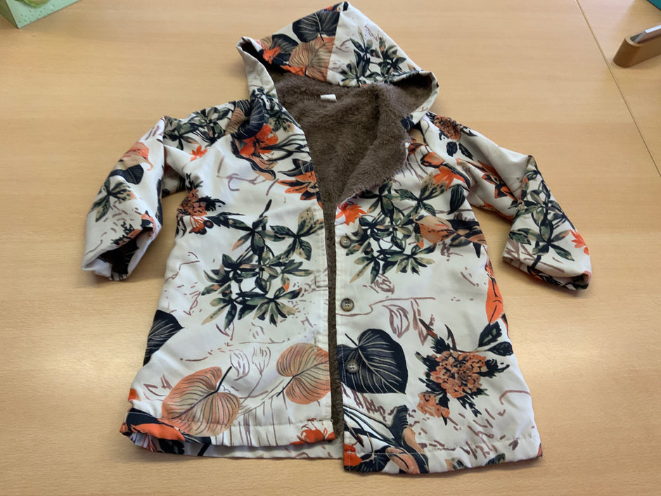 Jacke 104 Weiß, Schwarz, Orange, Grün