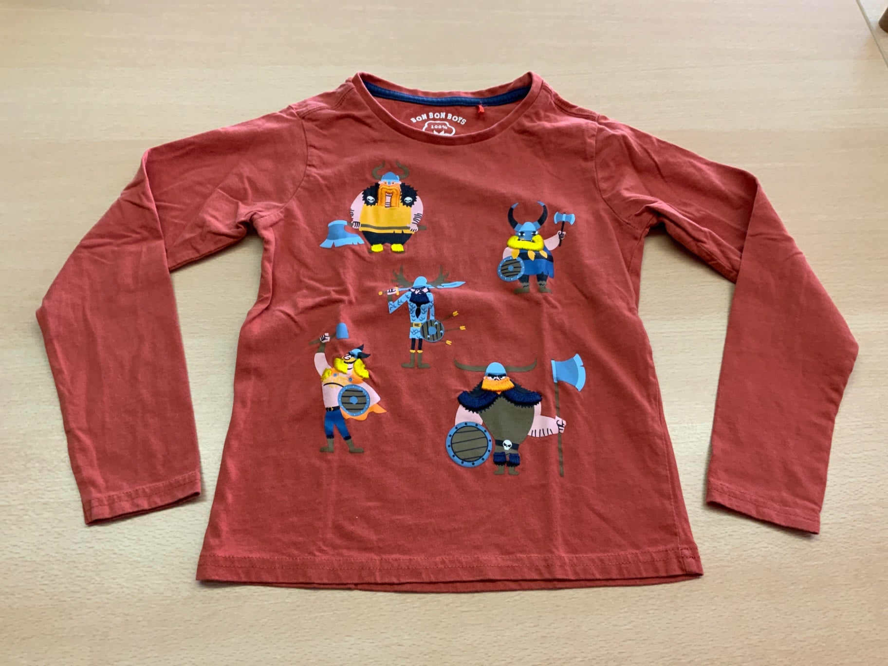 Bon Bon Boys Langärmliges T-Shirt 122 Rot