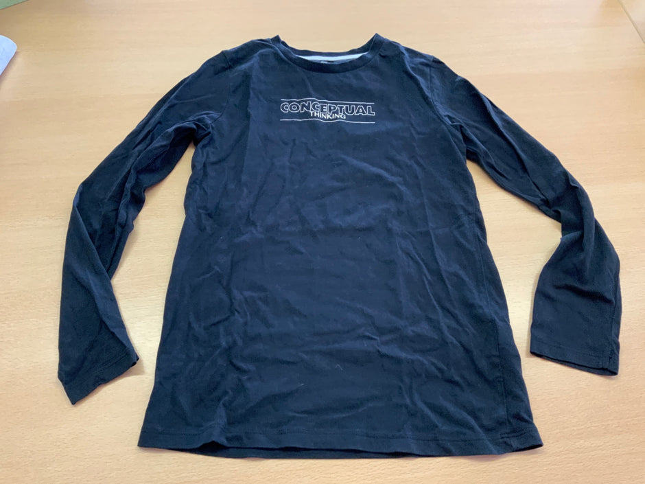 Langarmshirt 140 Schwarz