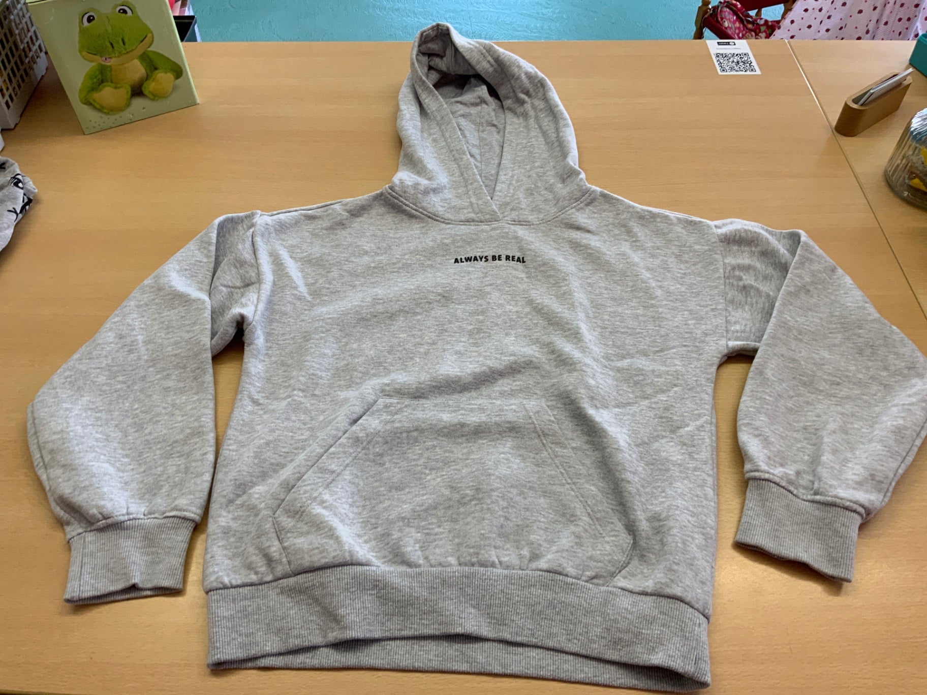 Hoodie 146/152 Grau