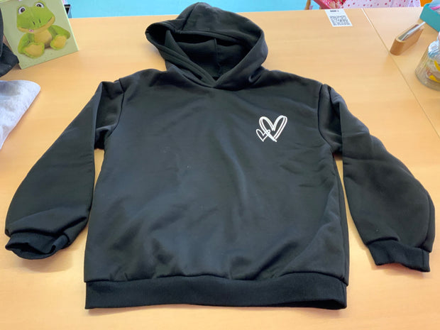 Hoodie 158/164 Schwarz