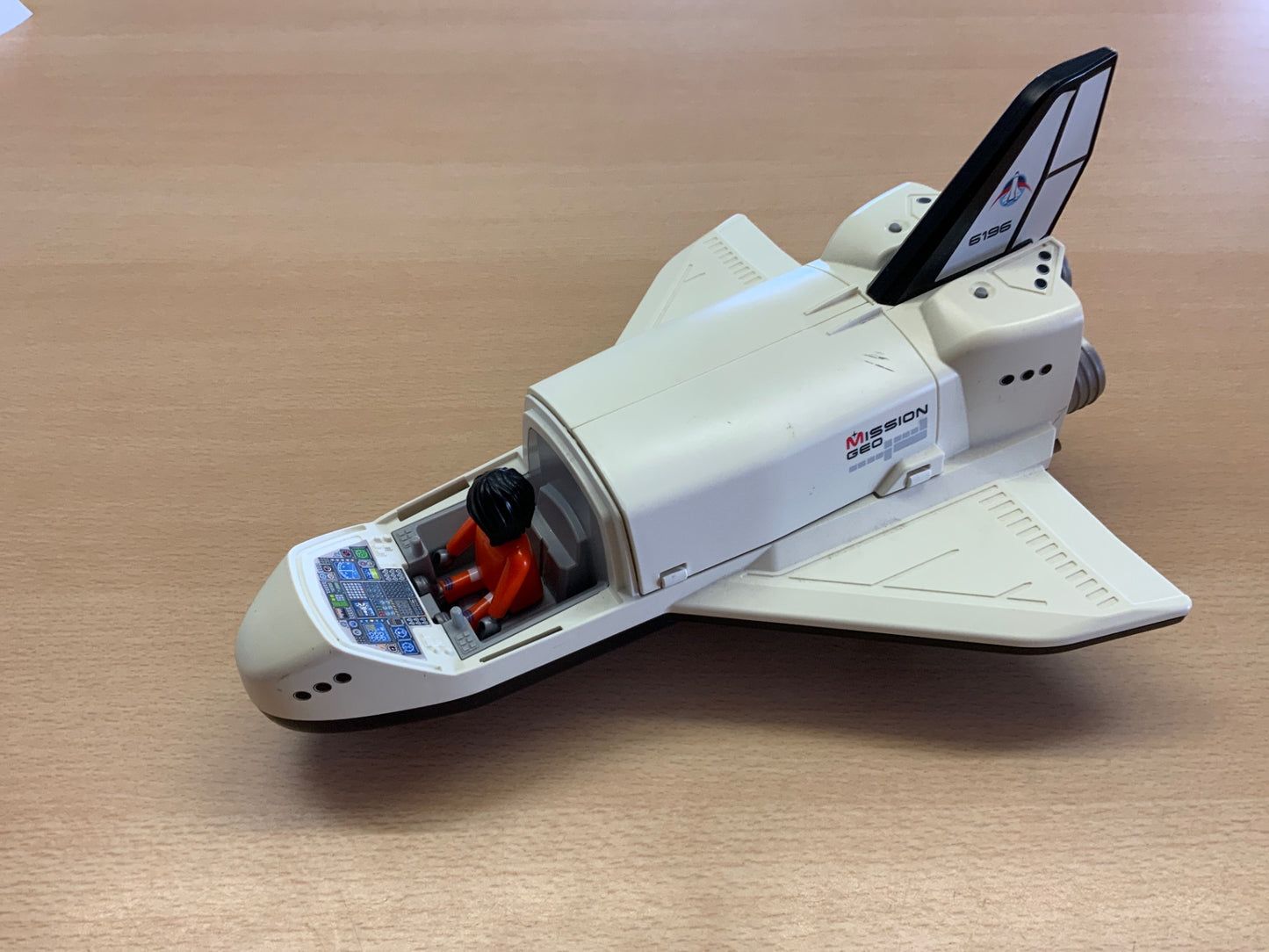 Mission Geo Spielzeugflugzeug Playmobil Weiß