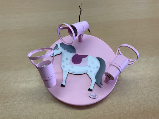 Waldi Lampe Rosa und Grau