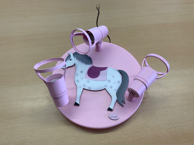 Waldi Lampe Rosa und Grau
