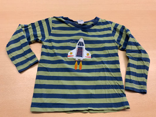  Langarmshirt 104 Grün und Blau