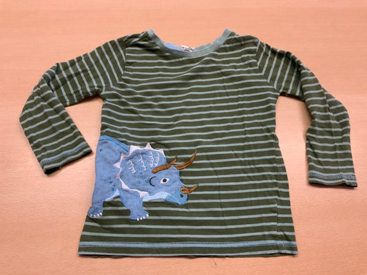 Kindershirt 98 Grün und Hellblau