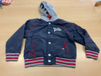 Jacke 110 Blau mit Rot und Grau