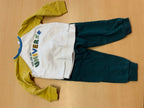 Set aus langärmeligem T-Shirt und Hose 92 Mehrfarbig