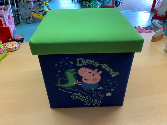 Peppa Pig Spielzeugkiste Blau und grün