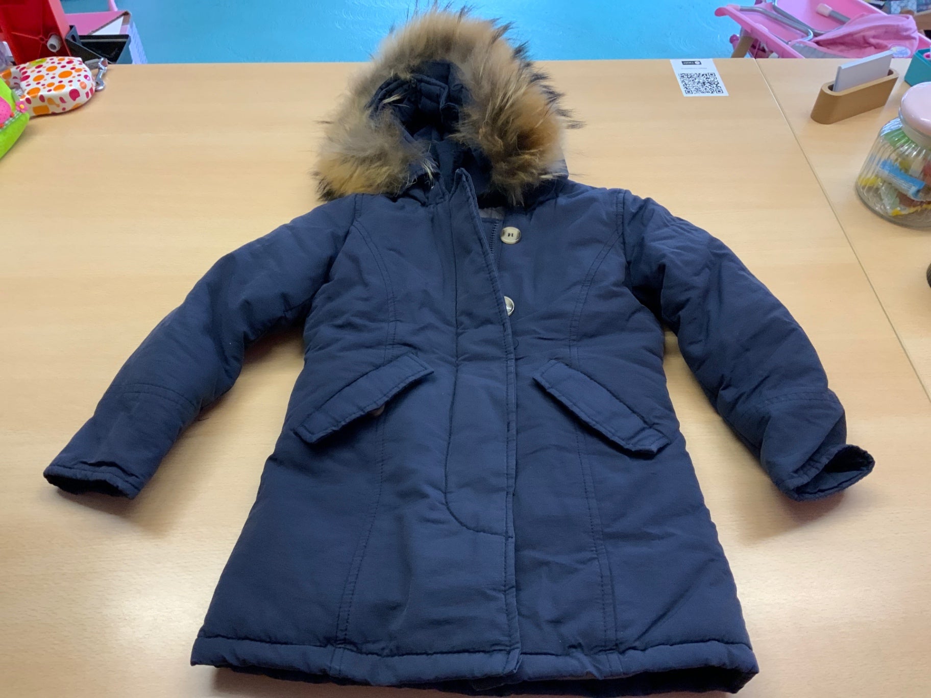 Winterjacke 98/104 Dunkelblau