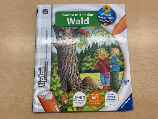 Ravensburger tiptoi Buch komm mit in den Wald Bunt