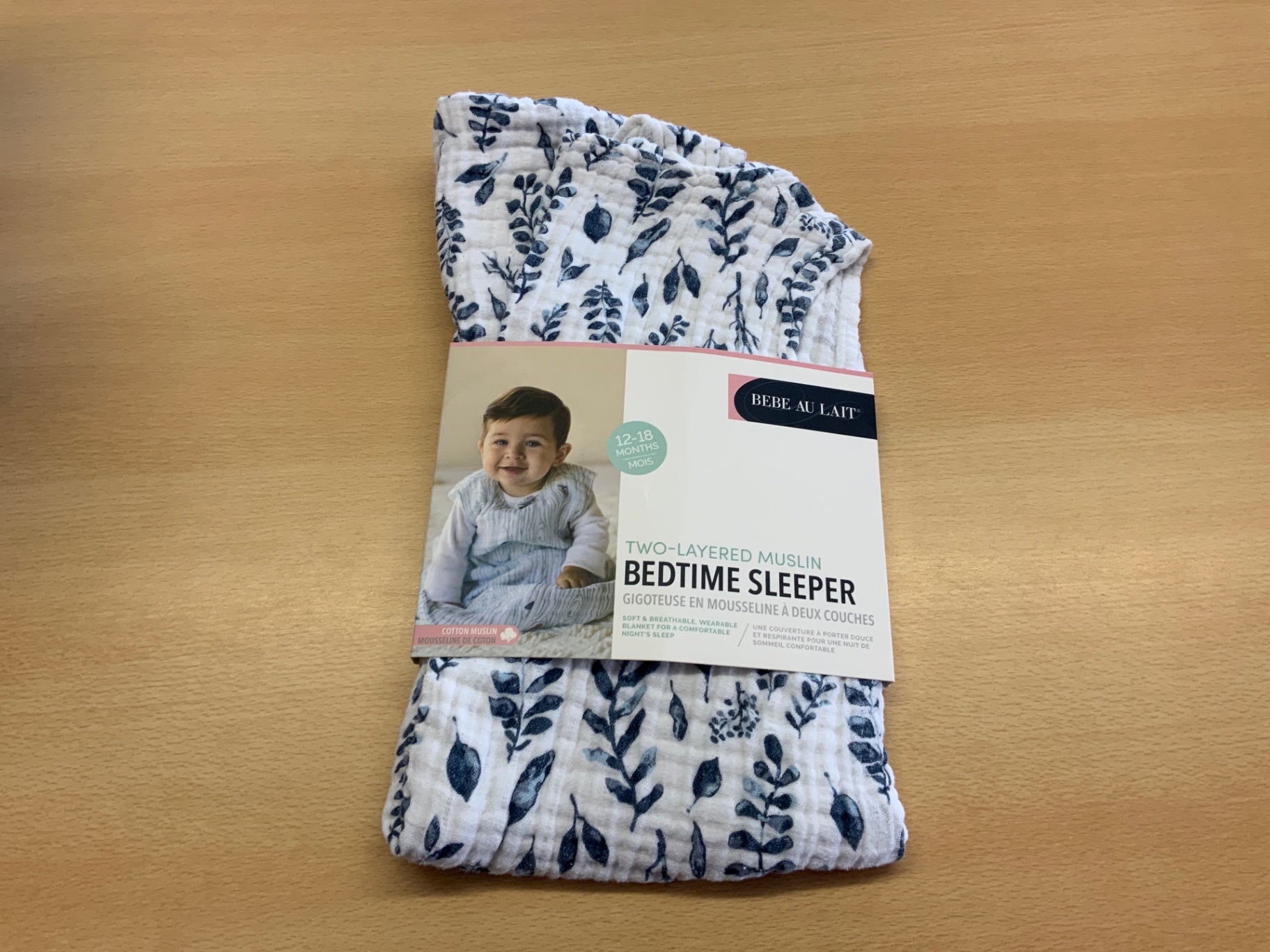 Bebe au Lait Schlafsack 12 - 18 Monate Weiß und Blau
