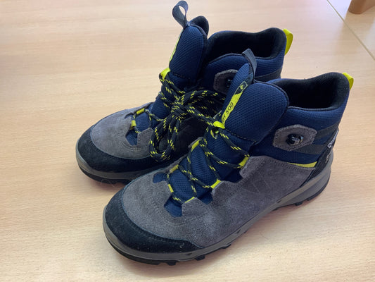 Wanderschuhe 39 Grau und Blau mit Gelb