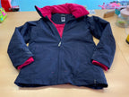 Fouganza Winterjacke 152/164 Dunkelblau mit Rot