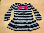 Kleid 116 Schwarz und Grau