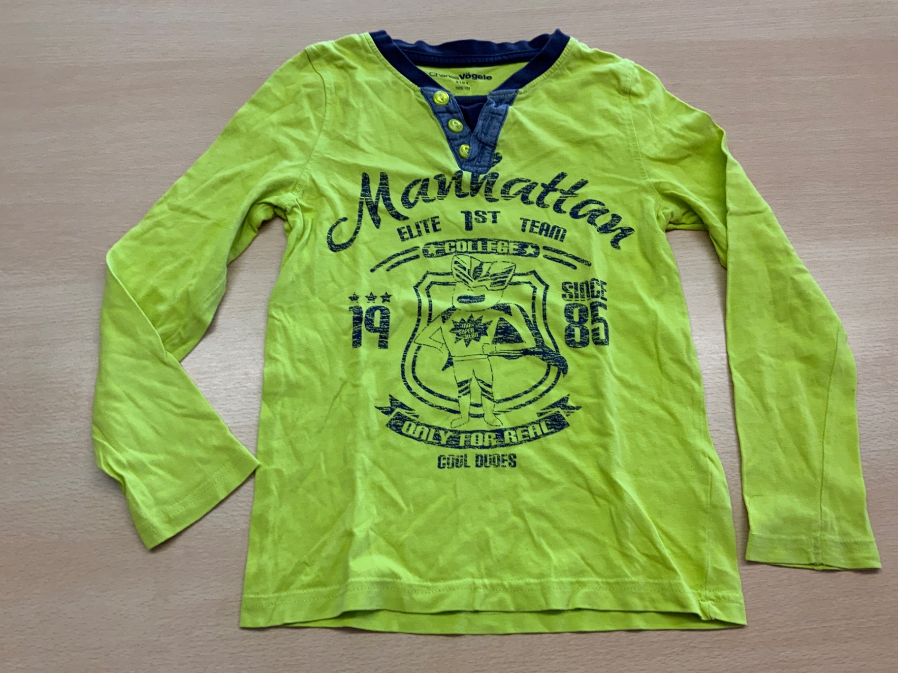 Langarmshirt 122 Limettengrün