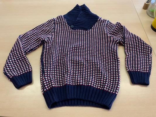 Pullover 134/140 Bunt mit Rot, Weiß und Blau