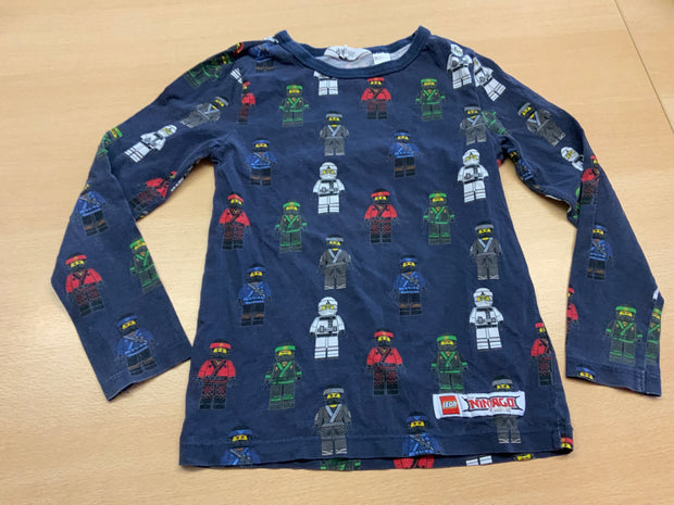 LEGO NINJAGO Langärmeliges T-Shirt 122/128 Dunkelblau