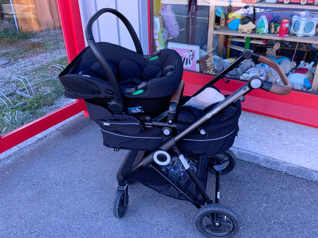 babyGO Kinderwagen-Set Schwarz