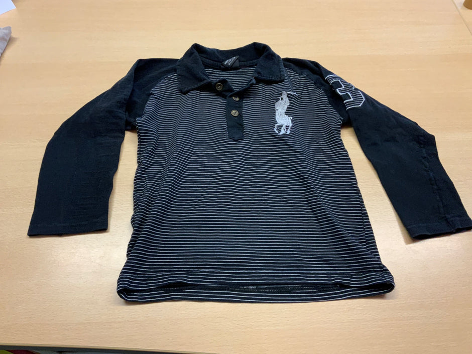U.S. Polo Assn. Poloshirt langarm 116 Schwarz
