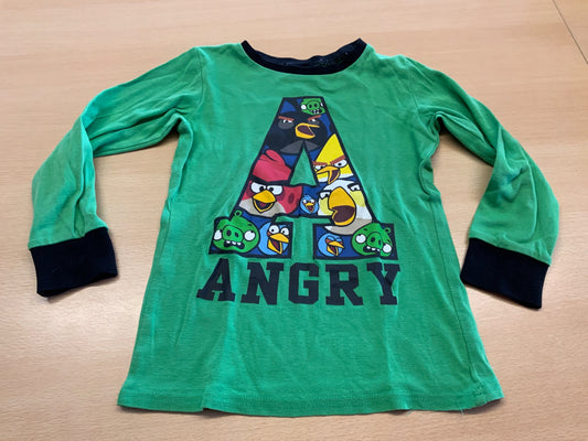  Langarmshirt 116 Grün, Schwarz, Rot, Gelb, Blau, Weiß