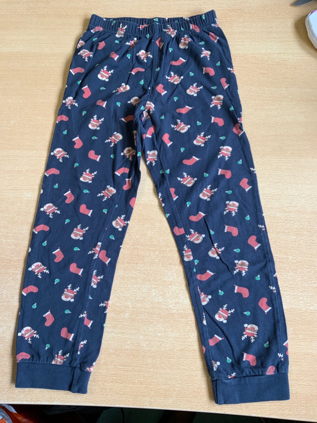 Pyjamahose 122/128 Blau