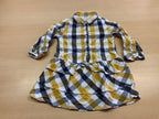 Kleid 86 Gelb, Blau, Weiß, Schwarz