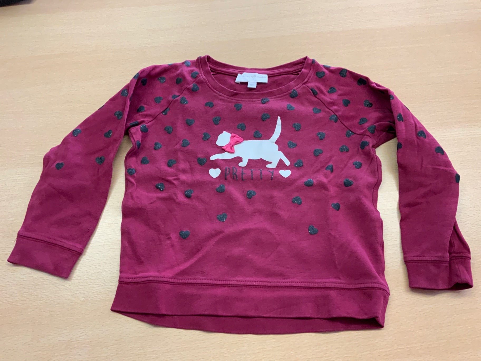 Sweatshirt 110 Weinrot