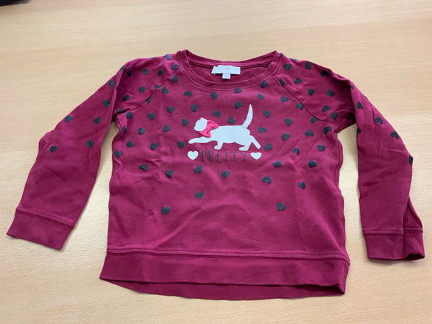 Sweatshirt 110 Weinrot