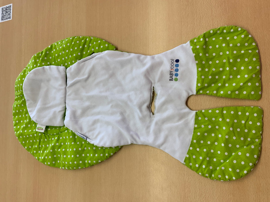 BABY-COOL Maxi-Cosi-Einlage Grün und Weiß