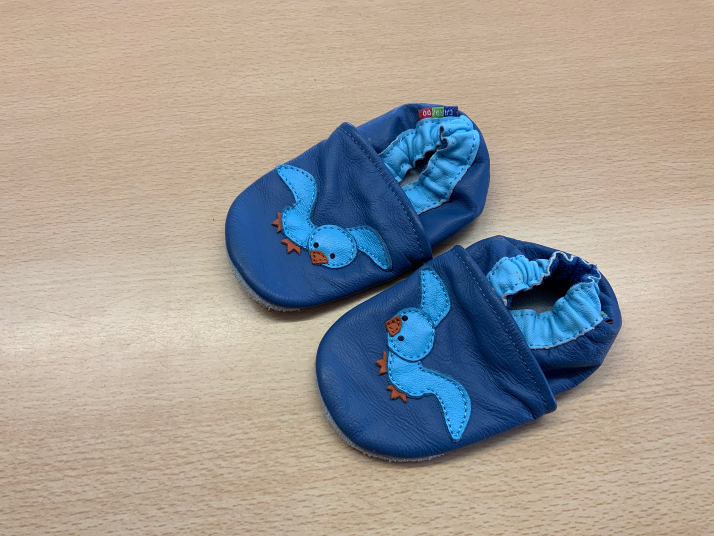 Lederhausschuhe Blau