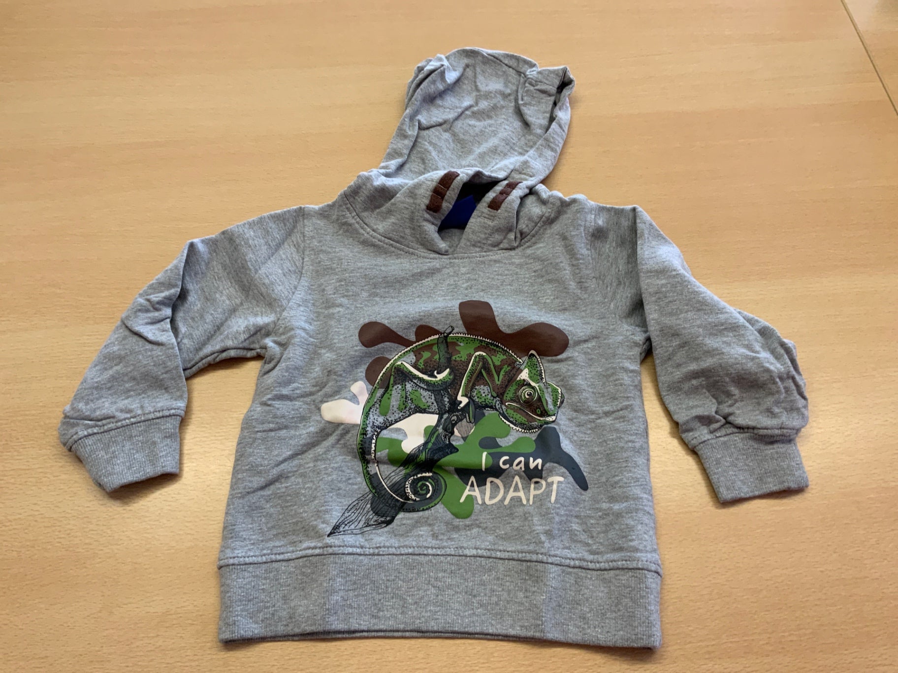  Hoodie 92 Grau