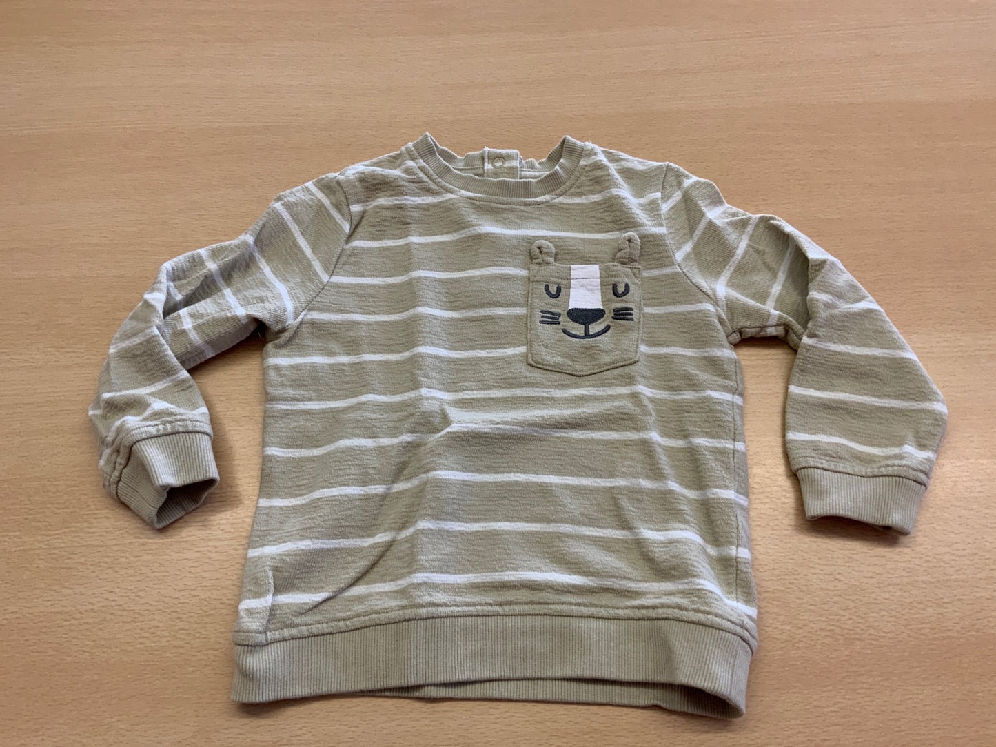  Pullover 92 Beige und Weiß