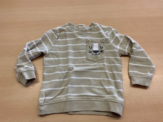  Pullover 92 Beige und Weiß