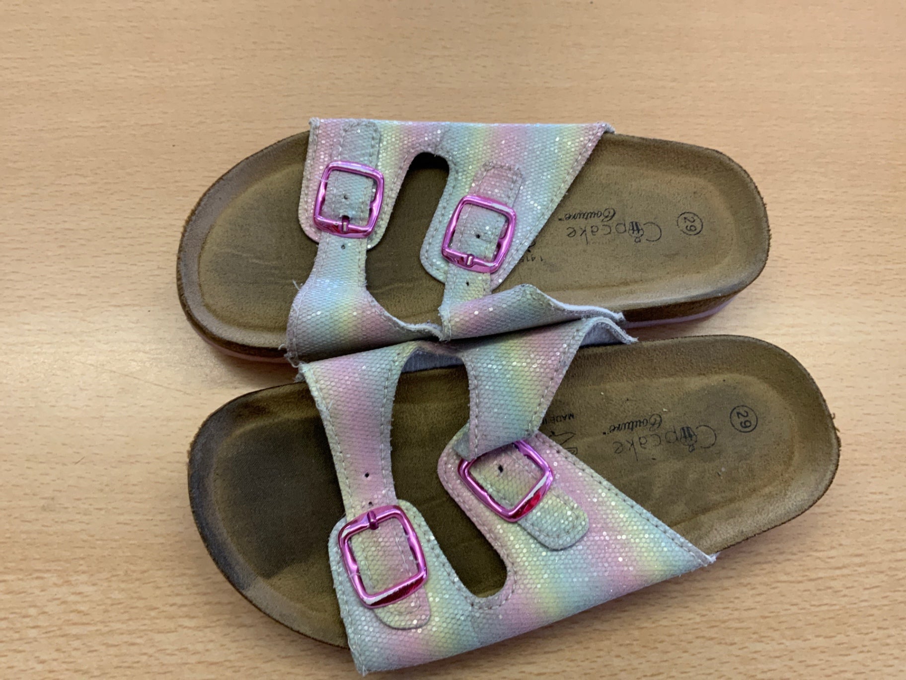 Hausschuhe 29 Pastellfarben und Pink