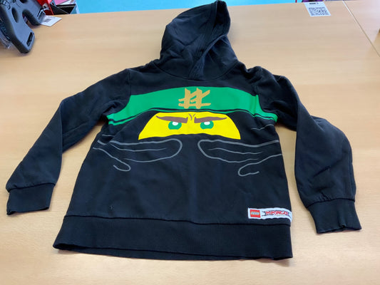 LEGO Ninjago Hoodie 122/128 Schwarz, Grün, Gelb