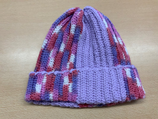 Mütze Lila, Rosa, Weiß, Violett