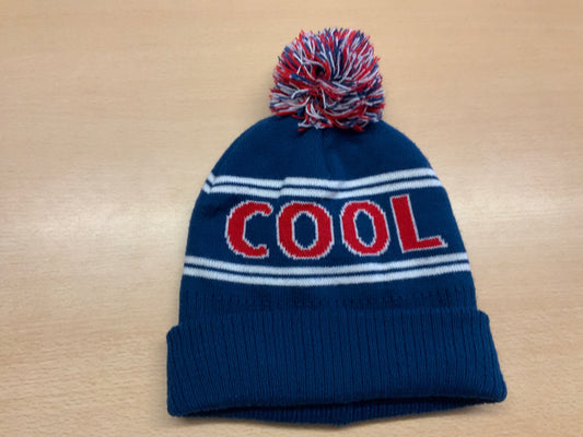 Mütze 146/152 Blau, Rot, Weiß