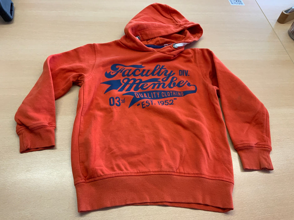 Hoodie 122/128 Orange