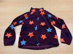  Jacke 110/116 Violett mit orangeblauen und dunkelblauen Sternen