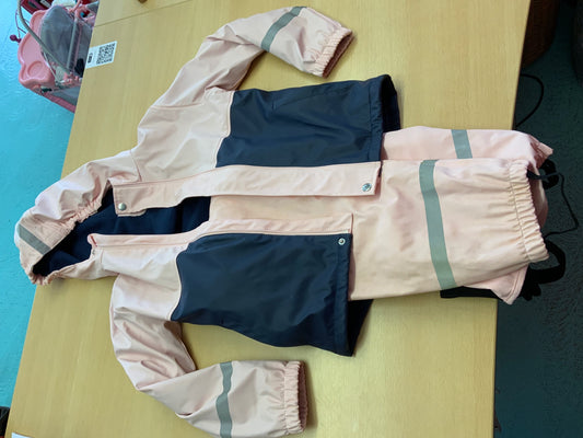 2 tl. Regenanzug 134 Pfirsich